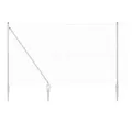 Produktbild: vidaXL Gartenzaun Zaun mit Pfosten Silber 1,6 x 10 m Stahl, (1-St)