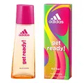 Produktbild: adidas Get Ready! Eau de Toilette – Fruchtig-blumiges Damen Parfüm mit tropischem Duft – Verleiht eine sportliche, feminine Aura – 1 x 50 ml