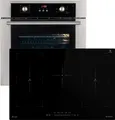 Produktbild: Herdset: 60cm Einbaubackofen BO8810SS + 77cm Induktionskochfeld IH87705FZ | Heißluft | Teleskopauszüge | Automatik-Timer | 2-fach Wärmeschutzverglasung | Kindersicherung | SET8810IH77FZ