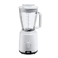 Produktbild: Braun PowerBlend 1 JB1050WH - Standmixer mit 1,5 l Glas-Mixaufsatz, Küchenhelfer zum Zerkleinern, Pürieren & Mixen, Ice-Crush-Funktion, 2 Geschwindigkeiten, 600 Watt, Weiß