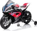 Produktbild: BMW HP4 Race Kinder Elektromotorrad 12V (3–7 Jahre) – Offiziell Lizenziert, mit EVA-Reifen, Stützrädern & MP3 – Kinder Elektro Motorrad – Rot
