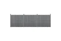 Produktbild: neu.holz Gartenzaun, (mit Pfosten), »Langreo« Lamellenzaun WPC Sichtschutz 185x562cm Grau