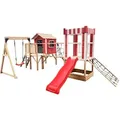 Produktbild: Home Deluxe - Spielpark Inkl. Schaukel Und Rutsche Wunderland - 555 X 340 Cm Ausstattung Inkl. Schaukel Spielpark Klettergerüst Kletterwand Sandkasten