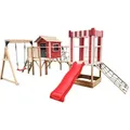 Produktbild: Home Deluxe - Spielpark Inkl. Schaukel Und Rutsche Wunderland - 555 X 340 Cm Ausstattung Inkl. Schaukel Spielpark Klettergerüst Kletterwand Sandkasten