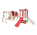 Produktbild: HOME DELUXE Spielturm Spielpark aus Holz WUNDERLAND - Farbauswahl, inkl. Spielhaus, Rutsche, Kletternetz & optional mit Schaukel