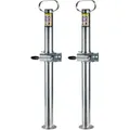 Produktbild: Dema - 2 Pkw Anhänger Anhängerstützen 700 Mm Mit Halterungen Stützfuß Klemmschellen