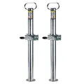 Produktbild: DEMA Anhängerstützen Set 2x70 cm mit Halterungen, Stützfuß, Stützen 450 kg, stabiles, dickwandiges Rohr, 1 Paar, für PKW Anhänger
