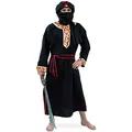 Produktbild: Karneval Kostüm Herr der Wüste Gr. XXL Araber Kaftan Kutte mir Gürtel und Turban