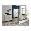 Produktbild: Babyzimmer Set 3-tlg. Kleiderschrank Wickelkommode Kinderbett Landhausstil