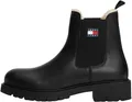 Produktbild: TOMMY JEANS Damen Chelsea Boots mit Innenfutter, Schwarz (Black), 41