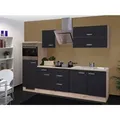 Produktbild: Flex-Well Exclusiv Küchenzeile Lara 270 cm Anthrazit-San Remo Eiche NB