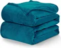 Produktbild: Kuscheldecke Flauschig Decke Fleecedecke - Sofadecke Türkis 220x240 cm Wohnde...