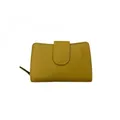 Produktbild: INA Cinino Lederbörse Damen Geldbörse Curry - Gelb