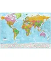 Produktbild: Close Up XXL Premium Riesen Weltkarte Poster Version 2021 mit Flaggen (140x100 c