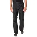Produktbild: VAUDE Fahrradhose MEN'S DROP PANTS II winddicht, wasserdicht, sportlicher Stil, leicht, klein verpackbar schwarz S