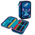 Produktbild: CoolPack Federmäppchen befüllt Jumper 2 Disney Stitch Motiv 35-teilig, 21,5 x 14,0 cm
