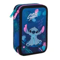 Produktbild: COOLPACK Feder Mappe STITCH Mäppchen Etui gefüllt 2 Zipper Etui Jungen Mädchen