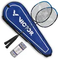 Produktbild: Victor Badminton Set Ultramate 6 blau | Badmintonschläger Schläger Bälle Hülle