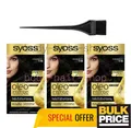 Produktbild: Syoss Oleo 1-10 Intense Black Ammoniakfrei Intensive Rich Glossy Haarfarbe 3e...