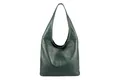 Produktbild: ITALYSHOP24 Shopper Made in Italy Damen echtes Leder Tasche Schultertasche Umhängetasche, Hobo Bag große Hauptfach Alltagstasche mit viel Stauraum leicht bequem