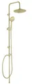 Produktbild: Duschsystem Mod. Young Line - Regenduschkopf und Handbrause mit 3 Funktionen - Edelstahl - Gold