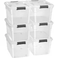 Produktbild: Juskys Aufbewahrungsbox mit Deckel 45L 6er Set