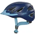 Produktbild: ABUS Stadthelm Urban-I 3.0 - Fahrradhelm mit Rücklicht, chirm und Magnetverschluss - für Damen und Herren - Dunkelblau, Größe XL (61-65 cm) - Dunkelblau