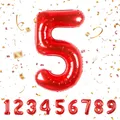 Produktbild: Geburtstag zahlen luftballon 5 jahre | Rot Folienballon 5 XXL Riesen Folienba...