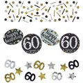 Produktbild: Amscan Konfetti 360188 Sparkling Celebration, 60 Jahre, im Beutel, Folie / Papier, 34g