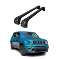 Produktbild: Dachträger Grundtäger für Jeep Renegade 2015-2025 75kg Aluminium Schwarz 2tlg