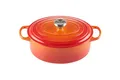 Produktbild: Le Creuset Signature Gusseisen-Bräter mit Deckel, Ø 29 cm, Oval, Für alle Herdarten und Induktion geeignet, Volumen: 4,7 l, 4,675 kg, Ofenrot, 21178290902430