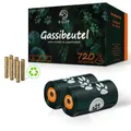 Produktbild: GIZZY® 720x Hundekotbeutel | 48x Rollen Kotbeutel für Hunde | Kotbeutel | Auslaufsichere Kackbeutel für Hunde | Ohne Duft | Dog Poop Bags