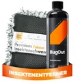 Produktbild: Insektenreiniger Set: CarPro Bug Out Insektenentferner Auto (500ml) + Premium Insektenschwamm | entfernt schnell & schonend selbst hartnäckige & angetrocknete Insektenverschmutzungen | 2-tlg.