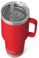 Produktbild: YETI Rambler Trinkbecher Mit Trinkhalmdeckel, Rescue Red, 35 oz (1 l)