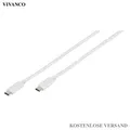 Produktbild: VIVANCO Hochwertiges USB 3.1 Type C Anschlusskabel, USB 3.1 Gen 2, Hohe