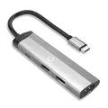 Produktbild: CELLONIC 4-in-1 Multi USB Port Hub - USB C zu HDMI Adapter 4K @ 30Hz, USB Typ C Hub, 2X USB A 3.0 PD 3.0 - Multiport USB C Dongle kompatibel mit Mac OS, Windows, MacBook, Lenovo, Dell, HP
