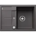 Produktbild: Blanco Metra 45 s Spüle Compact 519573 68 x 50 cm, PuraDur felsgrau, reversibel, Ablauffernbedienung mit Drehbetätigung