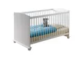 Produktbild: Ticaa Babybett Babybett Gitterbett Adam Kiefer Weiß