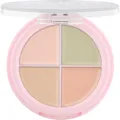 Produktbild: essence CORRECT & CONCEAL colour correcting palette, Concealer, Nr. 10, Mehrfarbig, 4 Farben, definierend, farbkorrigierend, vegan, ohne Parfüm, ohne Alkohol, ohne Parabene, 1er Pack (4.4g)