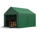 Produktbild: Lagerzelt 3x4m Weidezelt Zelthalle Zeltgarage PVC 700 N dunkelgrün