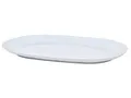 Produktbild: Broste Copenhagen Servierplatte Shape Soft Grey Platte 40 x 25 cm, Porzellan mit reaktiver Glasur, (Platten), Shape Teller