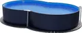 Produktbild: Stahlwandpool achtform 540x350x120 cm, Stahl 0,4 mm anthrazit, Folie 0,4 mm blau, Einhängebiese