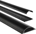 Produktbild: Hama Kabelkanal, selbstklebend, halbrund, 100 x 7 x 2,1 cm, PVC, Schwarz (00220985)