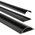 Produktbild: hama halbrund PVC Kabelkanal 100,0 cm schwarz