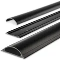 Produktbild: Hama halbrund PVC Kabelkanal 100 cm schwarz