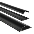 Produktbild: Hama Kabelkanal, selbstklebend, halbrund, 100 x 7 x 2,1 cm, PVC, Schwarz