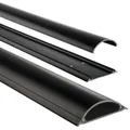 Produktbild: hama halbrund PVC Kabelkanal 100,0 cm schwarz