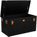 Produktbild: Riffelblechbox Alubox schwarz - black - 3mm Wandstärke, 250 Liter 102,2 cm x 52,5 cm x 52,0 cm - 250 Liter