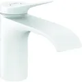 Produktbild: hansgrohe Vivenis, Einhebel-Waschtischarmatur 80 mit Zugstangen-Ablaufgarnitur, Ausladung 133 mm, 75010700, Farbe: weiss matt