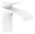 Produktbild: Hansgrohe Vivenis Einhebel-Waschtischmischer 80 mit Zugstangen-Ablaufgarnitur Ausladung 133 mm - Mattweiß - 75010700